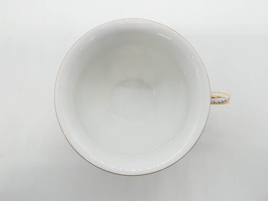 ドイツ　マイセン　Meissen　金彩　宮廷の小花　Xフォーム　ゴールドの装飾が優美な印象を与えるトリオセット(散らし小花、カップ&ソーサー、C&S、プレート、皿、洋食器)(R-075788)