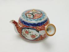 古伊万里　染付　色絵　金彩　急須(茶道具、煎茶器)(R-063312)