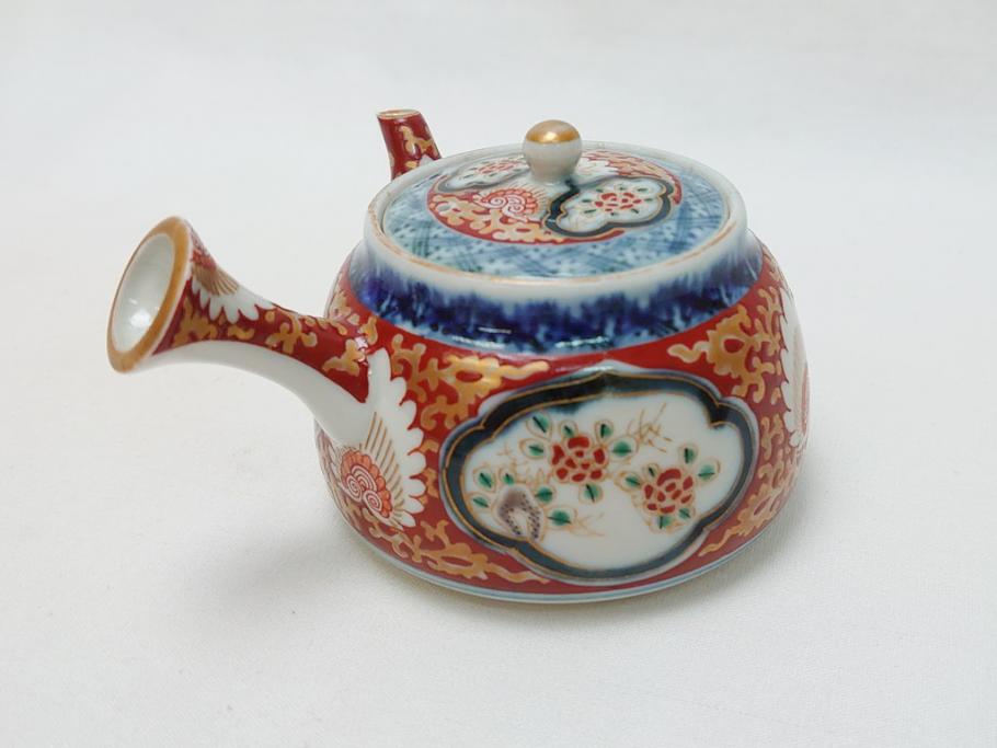 古伊万里　染付　色絵　金彩　急須(茶道具、煎茶器)(R-063312)