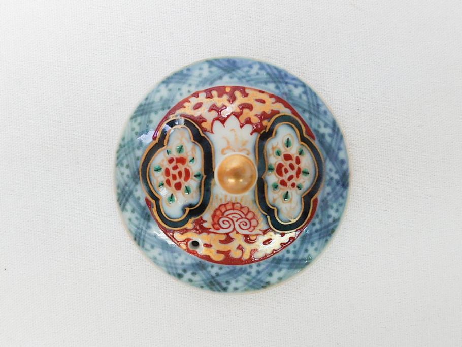 古伊万里 染付 色絵 金彩 急須(茶道具、煎茶器)(R-063312
