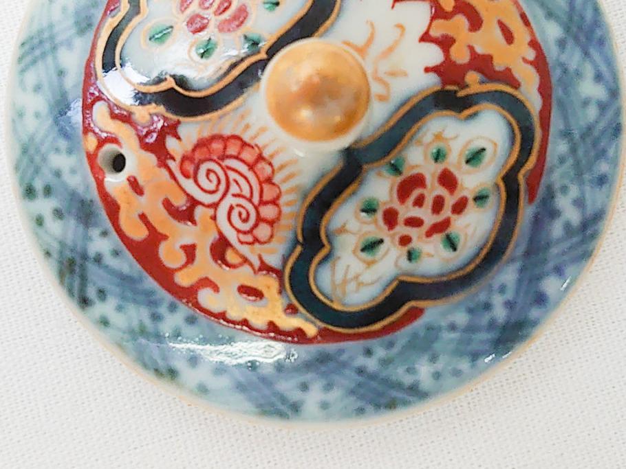 Amazon.co.jp: 彩窯青華古伊万里急須茶托付き蓋付き湯呑み5客セット金彩色絵茶器肥前のうつわ 303 : ホーム＆キッチン