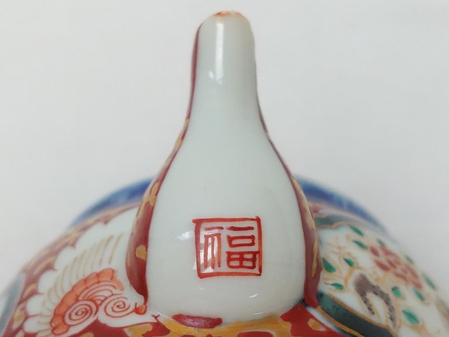 古伊万里　染付　色絵　金彩　急須(茶道具、煎茶器)(R-063312)