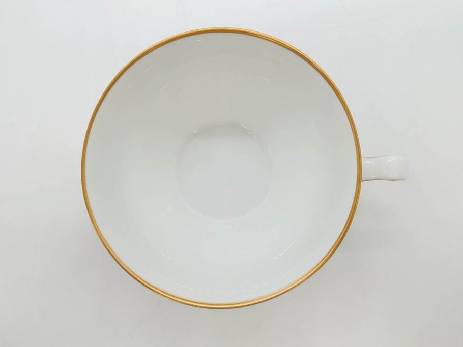 大倉陶園(OKURA、OAC)　ブルーフラワー　清楚な絵付けが上品な雰囲気を醸し出すカップ&ソーサー6客セット(C&S、洋食器)(R-075790)