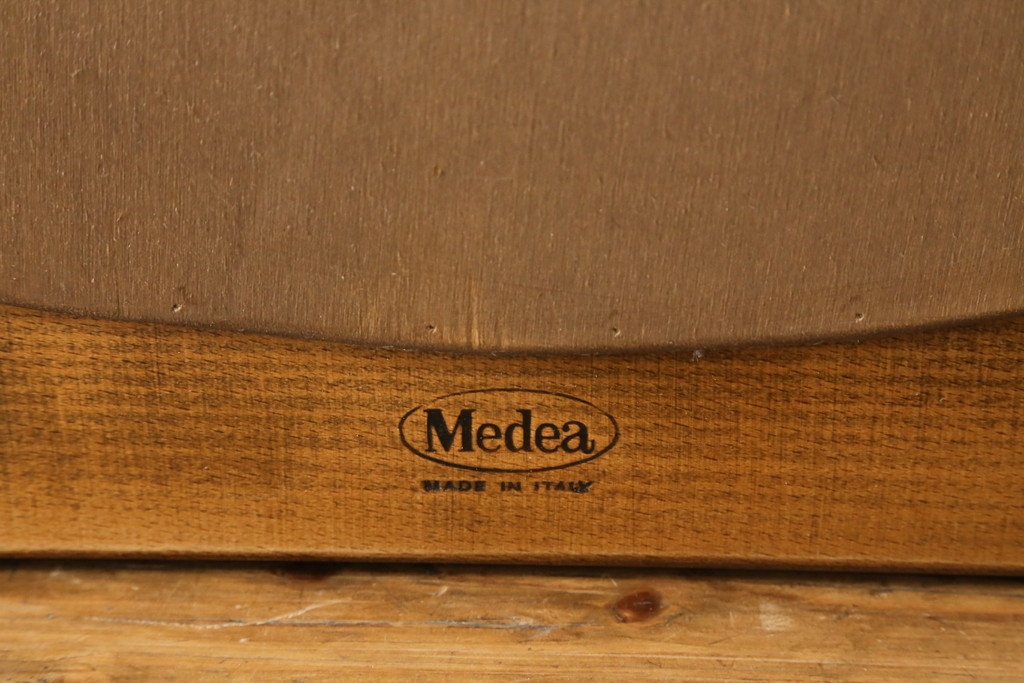 中古　美品　イタリア高級家具　メデア(Medea)　華やかな意匠が素敵なミラー(鏡、姿見)(定価約20万円)(R-075823)