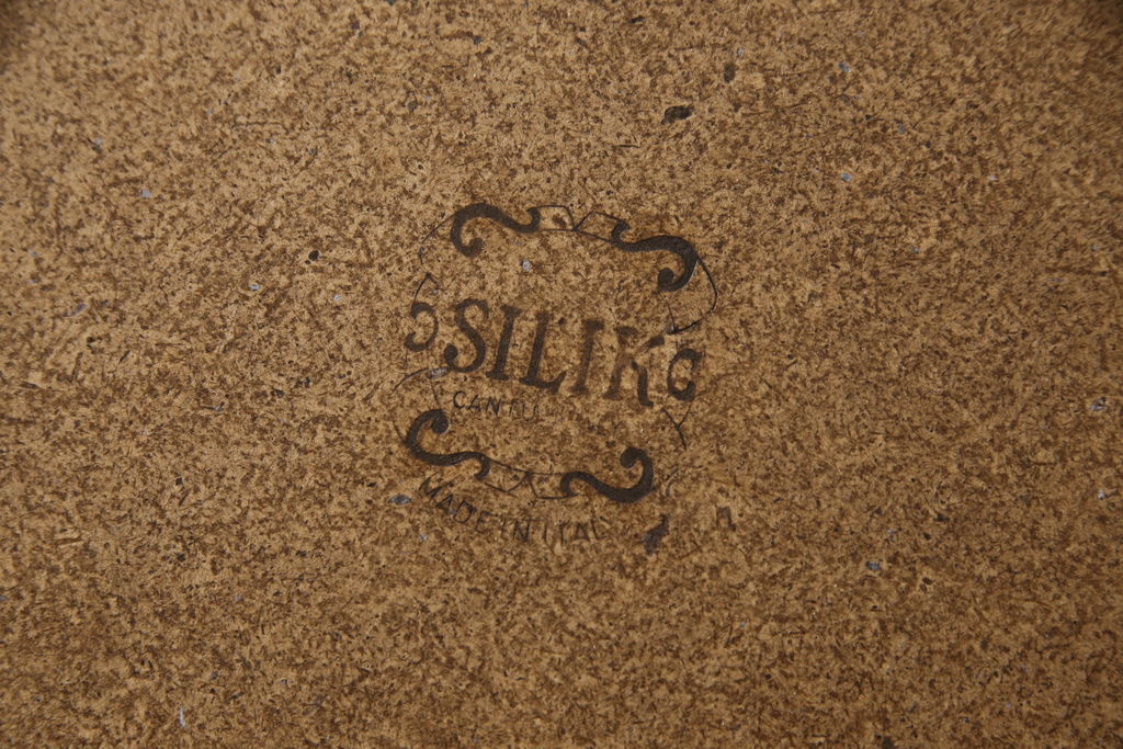 中古　美品　イタリア　SILIK(シリック)　ロココ調の細やかで豪華な彫刻が見事!存在感を放つウォールミラー(壁掛け鏡、姿見)(R-060437)