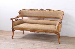 中古　美品　DREXEL HERITAGE(ドレクセルヘリテイジ)　Upholstery(アップホルスタリー)　ワンランク上の上質なお部屋作りにぴったりの3人掛けソファ(アームソファ、3P)(R-054978)