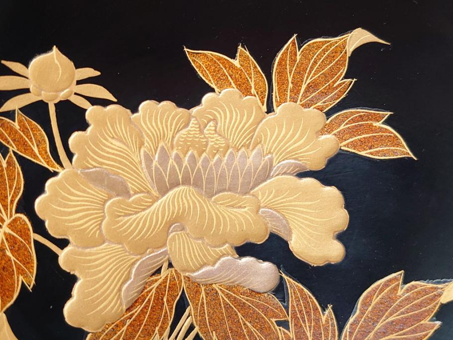 明治〜大正 輪島塗 花蝶 蒔絵 漆器 吸物椀10客(共箱付き、お椀
