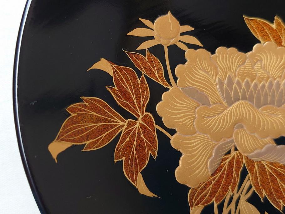 明治〜大正 輪島塗 花蝶 蒔絵 漆器 吸物椀10客(共箱付き、お椀