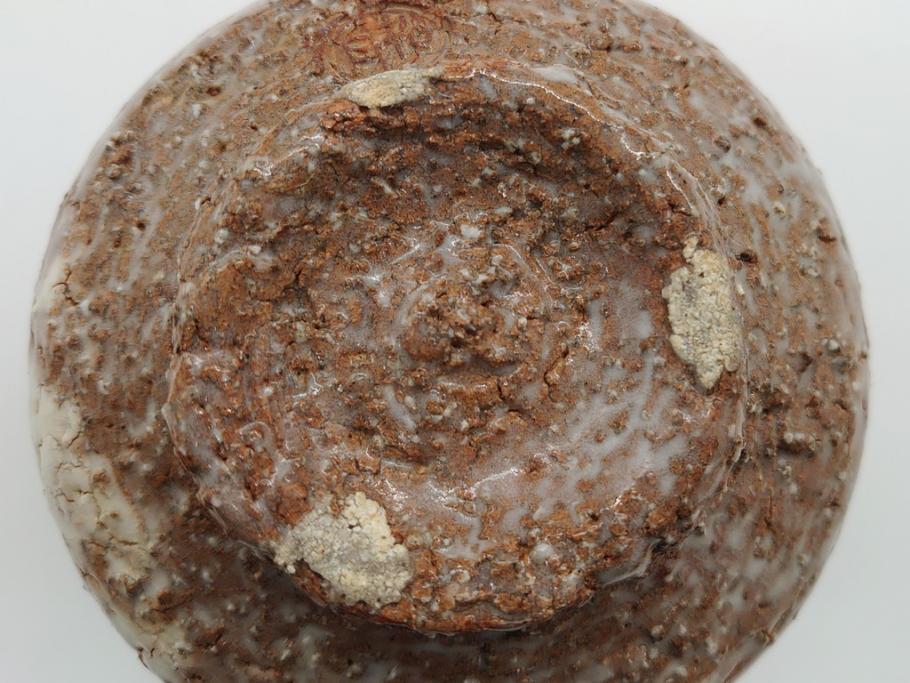玉村松月　萩焼　抹茶碗　奥深い味わいが感じられる茶碗(共箱付き、茶器、茶道具、和食器、高麗焼)(R-061684)