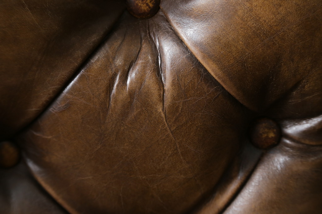 中古　ハロ(HALO)　アスプルンド(ASPLUND)取り扱い　CHESTER CHAIR(チェスターチェア)　重厚感のある佇まいが魅力的なチェア2脚セット(ダイニングチェア、椅子、イス)(R-065174)