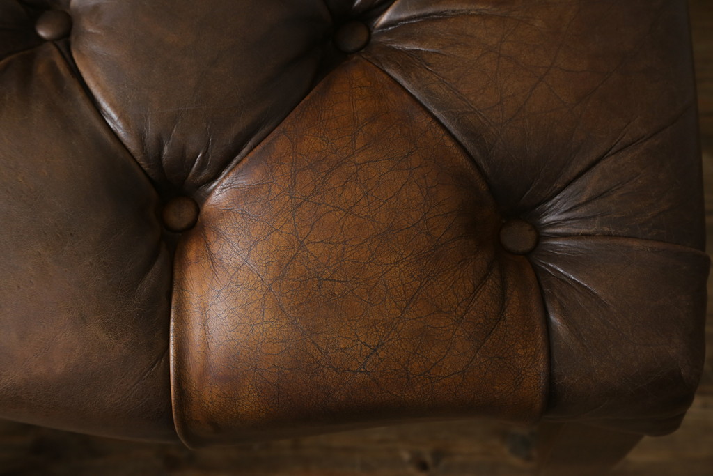 中古　ハロ(HALO)　アスプルンド(ASPLUND)取り扱い　CHESTER CHAIR(チェスターチェア)　重厚感のある佇まいが魅力的なチェア2脚セット(ダイニングチェア、椅子、イス)(R-065174)