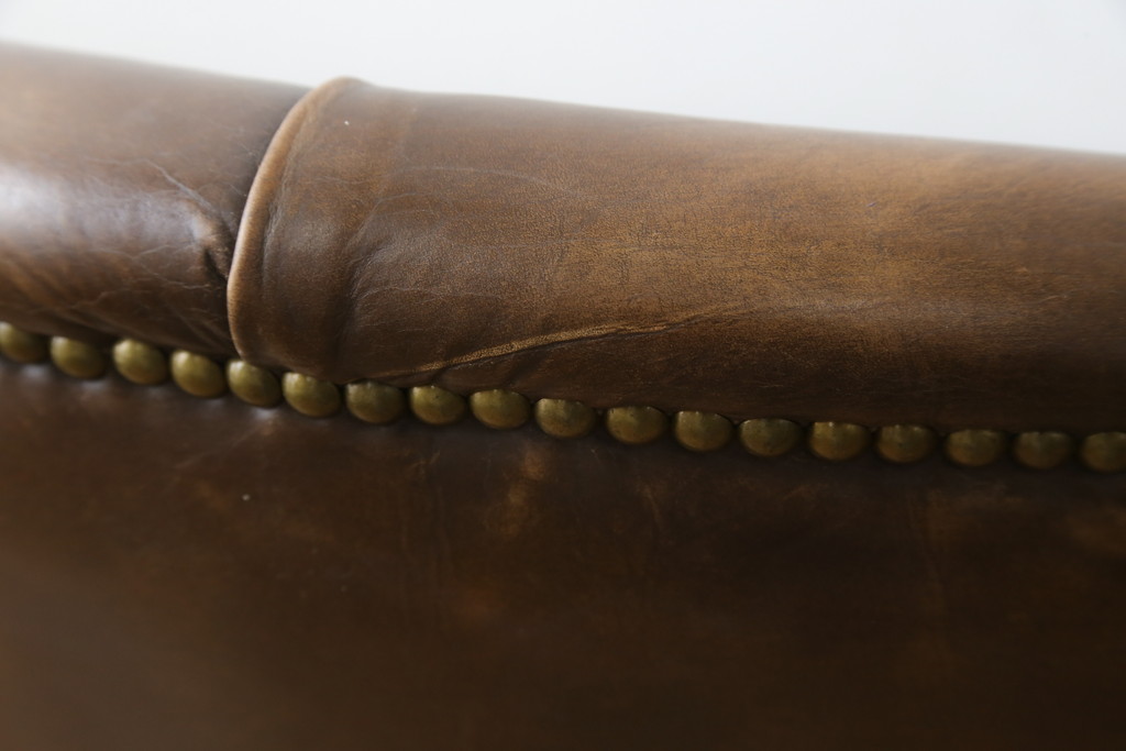 中古　ハロ(HALO)　アスプルンド(ASPLUND)取り扱い　CHESTER CHAIR(チェスターチェア)　重厚感のある佇まいが魅力的なチェア2脚セット(ダイニングチェア、椅子、イス)(R-065174)