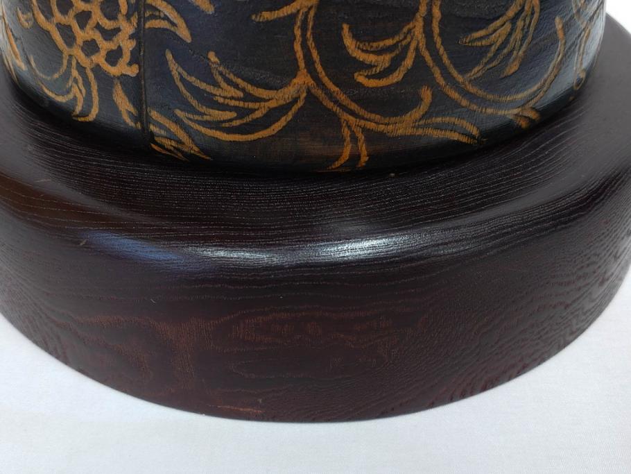 内閣総理大臣賞受賞作家　現代の名工　関口三作　「藍染」　高さ 約36cm　淑やかな美しさ漂う創作こけし(郷土人形玩具、伝統工芸、民芸品、置物、ディスプレイ、木彫、木製)(R-082514)