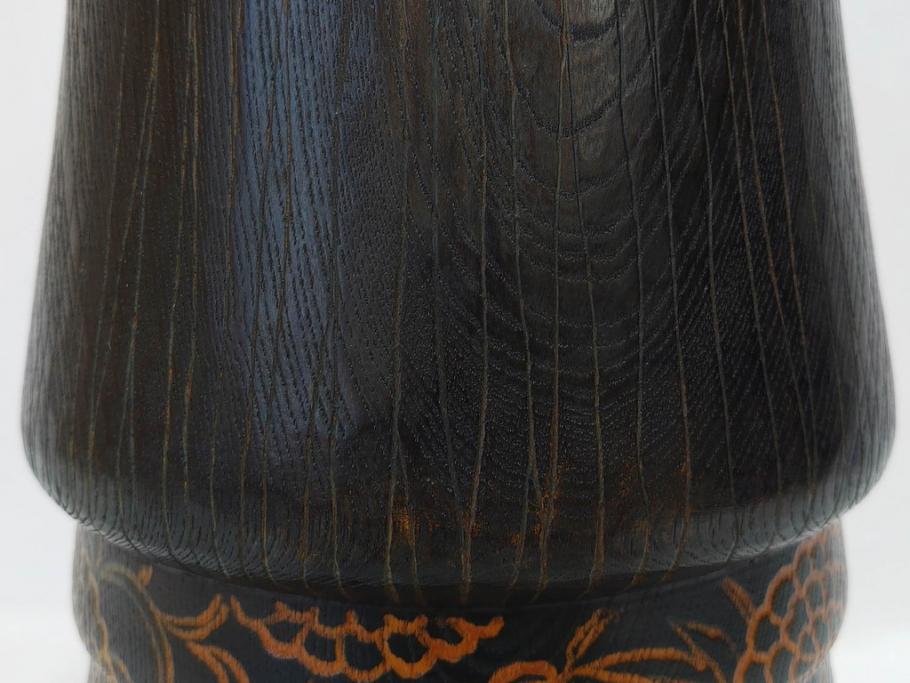 内閣総理大臣賞受賞作家　現代の名工　関口三作　「藍染」　高さ 約36cm　淑やかな美しさ漂う創作こけし(郷土人形玩具、伝統工芸、民芸品、置物、ディスプレイ、木彫、木製)(R-082514)