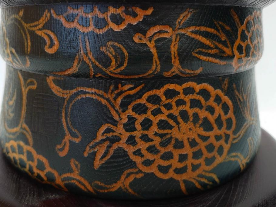 内閣総理大臣賞受賞作家　現代の名工　関口三作　「藍染」　高さ 約36cm　淑やかな美しさ漂う創作こけし(郷土人形玩具、伝統工芸、民芸品、置物、ディスプレイ、木彫、木製)(R-082514)