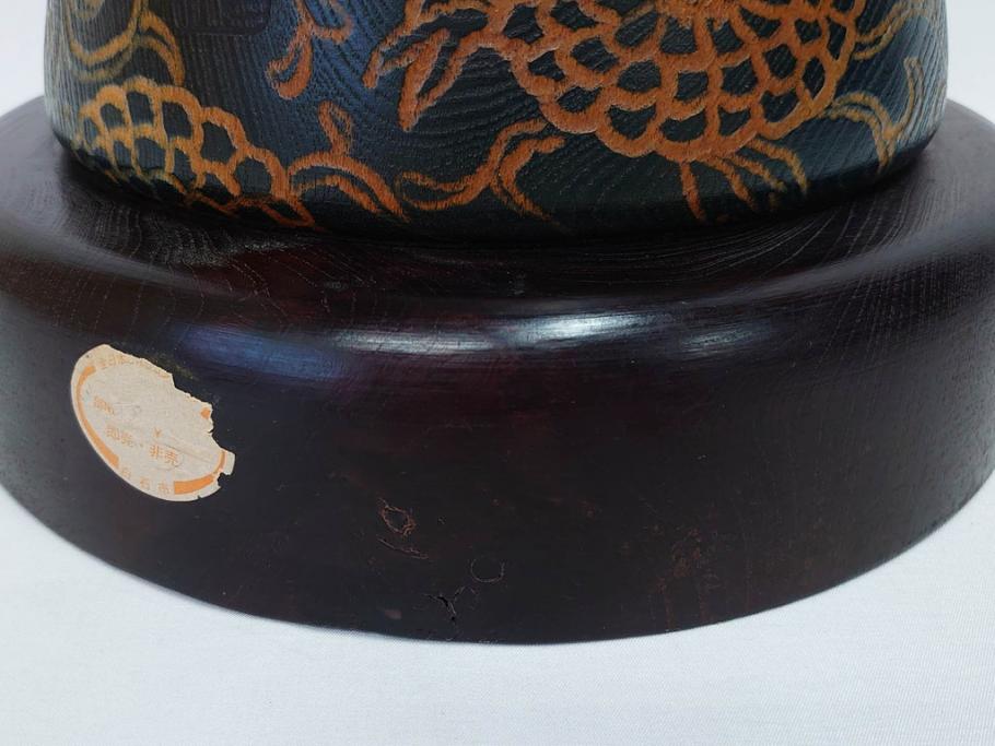 内閣総理大臣賞受賞作家　現代の名工　関口三作　「藍染」　高さ 約36cm　淑やかな美しさ漂う創作こけし(郷土人形玩具、伝統工芸、民芸品、置物、ディスプレイ、木彫、木製)(R-082514)