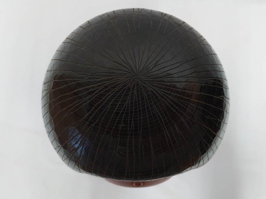 内閣総理大臣賞受賞作家　現代の名工　関口三作　「藍染」　高さ 約36cm　淑やかな美しさ漂う創作こけし(郷土人形玩具、伝統工芸、民芸品、置物、ディスプレイ、木彫、木製)(R-082514)
