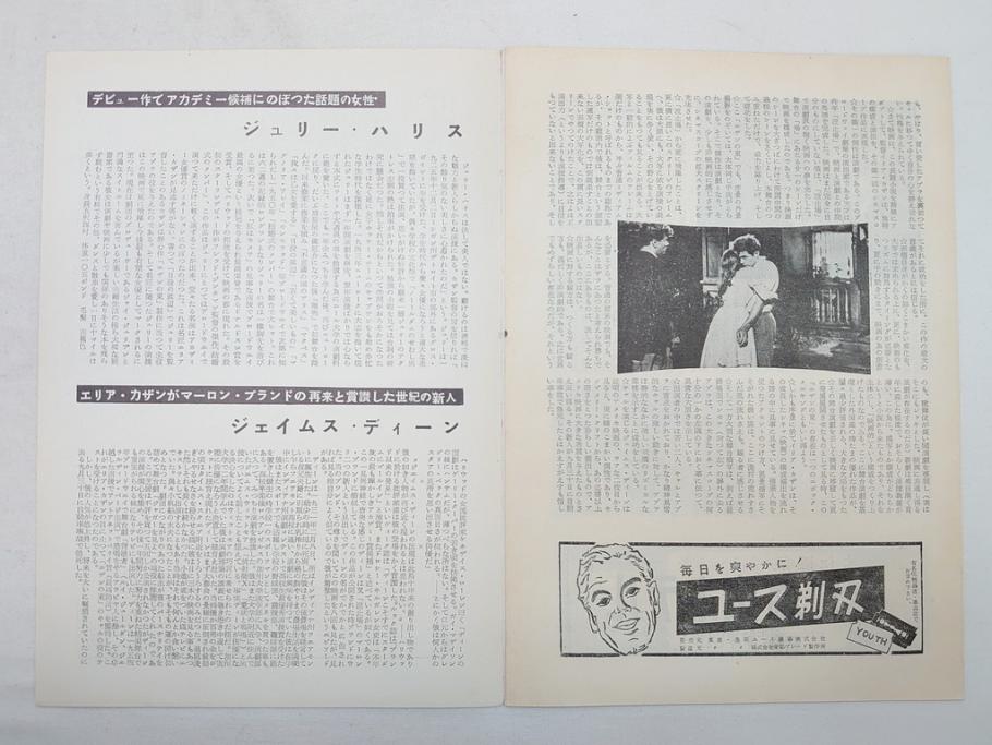 「暗くなるまで待って」　「麗しのサブリナ」　「ローマの休日」　「エデンの東」　オードリー・ヘップバーン　映画パンフレット5冊(パンフ)(R-063921)