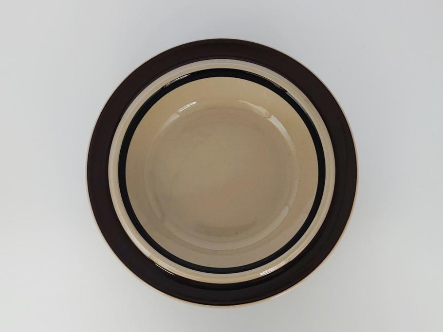ARABIA　FINLAND　Ruija(ルイージャ)　Ulla Procope(ウラ・プロコッペ)　シンプルで使い勝手のよいスーププレート5枚セット(皿、深皿、ボウル、アラビア、フィンランド、北欧食器)(R-061703)
