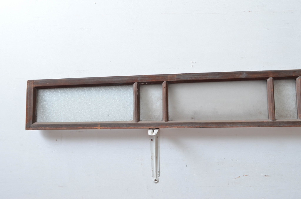 アンティーク建具　時代の流れを感じる古い木味が趣深い明り取り3枚セット(明かり取り)(R-081968)