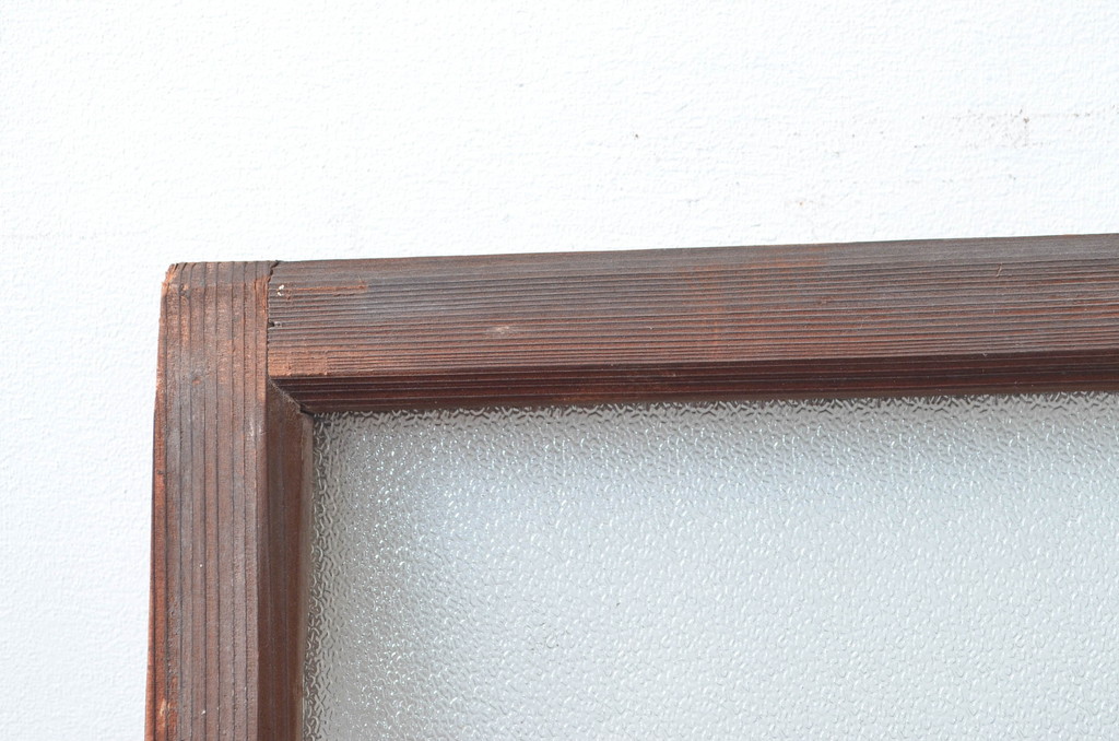 アンティーク建具　時代の流れを感じる古い木味が趣深い明り取り3枚セット(明かり取り)(R-081968)