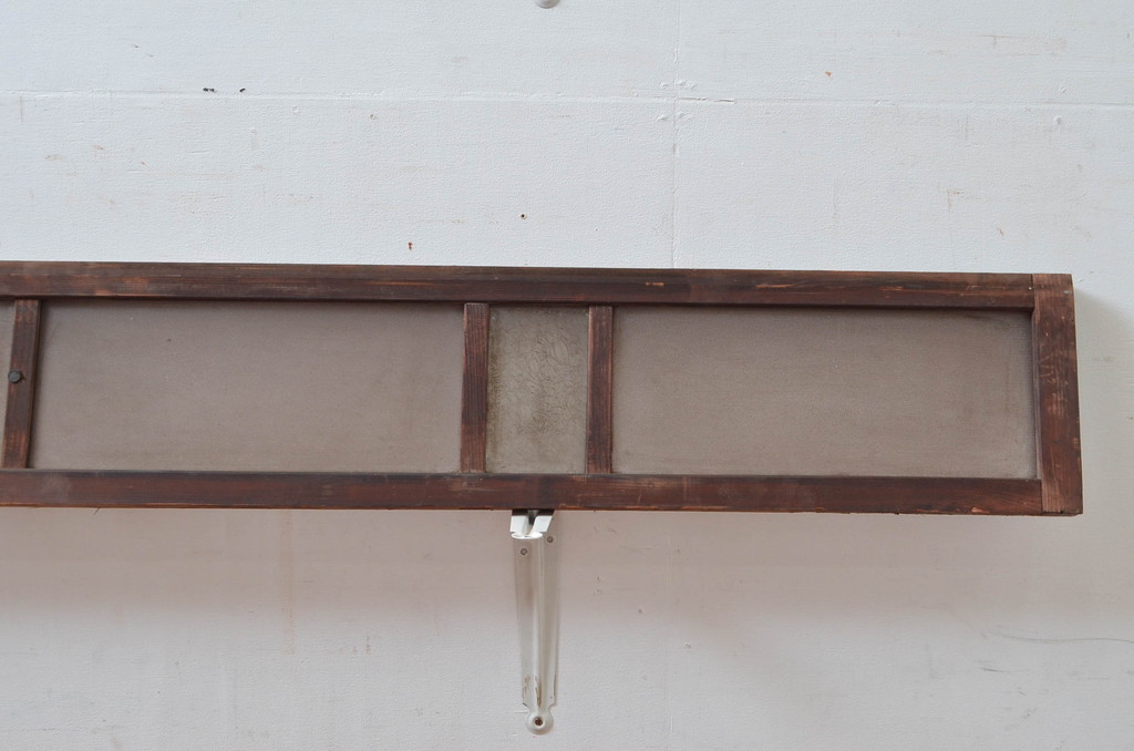 アンティーク建具　時代の流れを感じる古い木味が趣深い明り取り3枚セット(明かり取り)(R-081968)