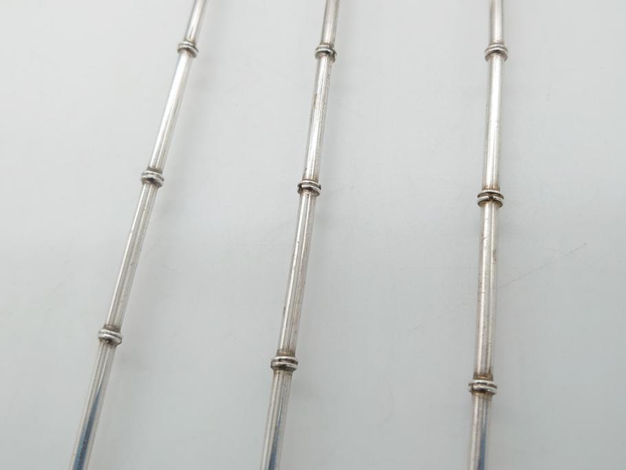 銀製 ストロースプーン StrawSpoon SILVER STERLING950各6本ずつ
