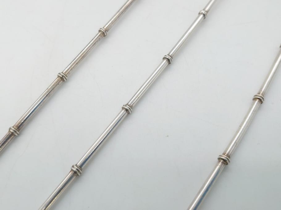 銀製 ストロースプーン StrawSpoon SILVER STERLING950各6本ずつ