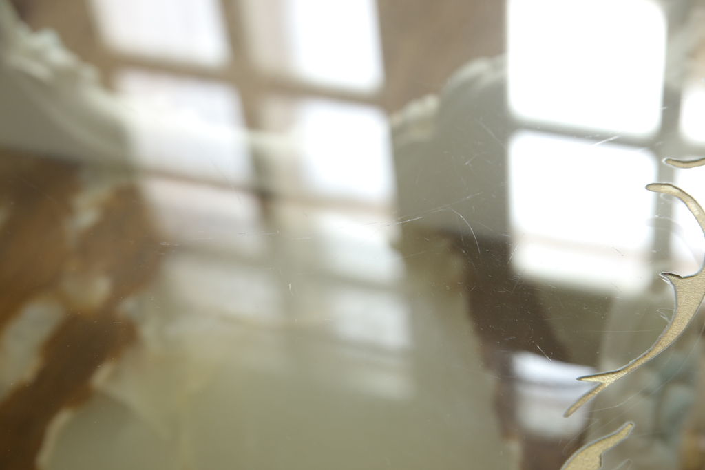 中古　超美品　イタリア高級家具　SILIK(シリック)　MERCURIOシリーズ　ロココ調　優雅で上品な空間づくりにぴったりなセンターテーブル(ローテーブル、ソファテーブル、リビングテーブル)(定価約100万円)(R-060288)