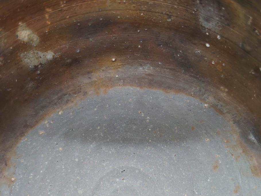 重要無形文化財　人間国宝　山本陶秀　備前焼　約12cm　4寸　深みのある色合いが上品な和の雰囲気を高める茶碗(和食器、抹茶碗、茶道具、茶器、共箱付き、四寸)(R-075878)