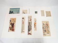 アダチ版画研究所　浮世絵版画撰集　版画11点セット(鳥居清朝、清長、清広、清忠、清信、清倍、菱川師宣、安藤広重、懐月堂安知、鈴木春信、葛飾北斎)(R-082524)