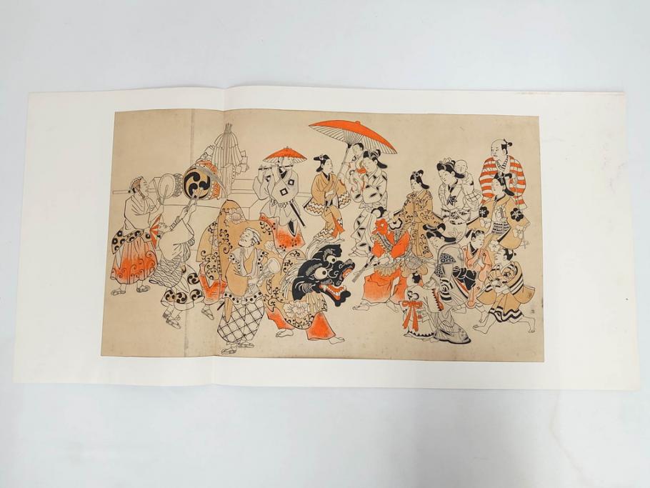 アダチ版画研究所　浮世絵版画撰集　版画11点セット(鳥居清朝、清長、清広、清忠、清信、清倍、菱川師宣、安藤広重、懐月堂安知、鈴木春信、葛飾北斎)(R-082524)