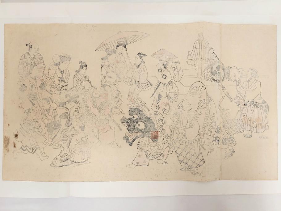 アダチ版画研究所　浮世絵版画撰集　版画11点セット(鳥居清朝、清長、清広、清忠、清信、清倍、菱川師宣、安藤広重、懐月堂安知、鈴木春信、葛飾北斎)(R-082524)