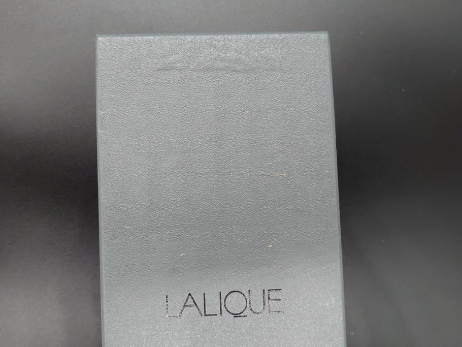 フランス　LALIQUE(ラリック)　アンジュ　天使　シャンパンフルート　上品で洗練されたワイングラス2客セット(1客は箱無し、Marc Lalique、マーク・ラリック、クリスタル)(R-061692)