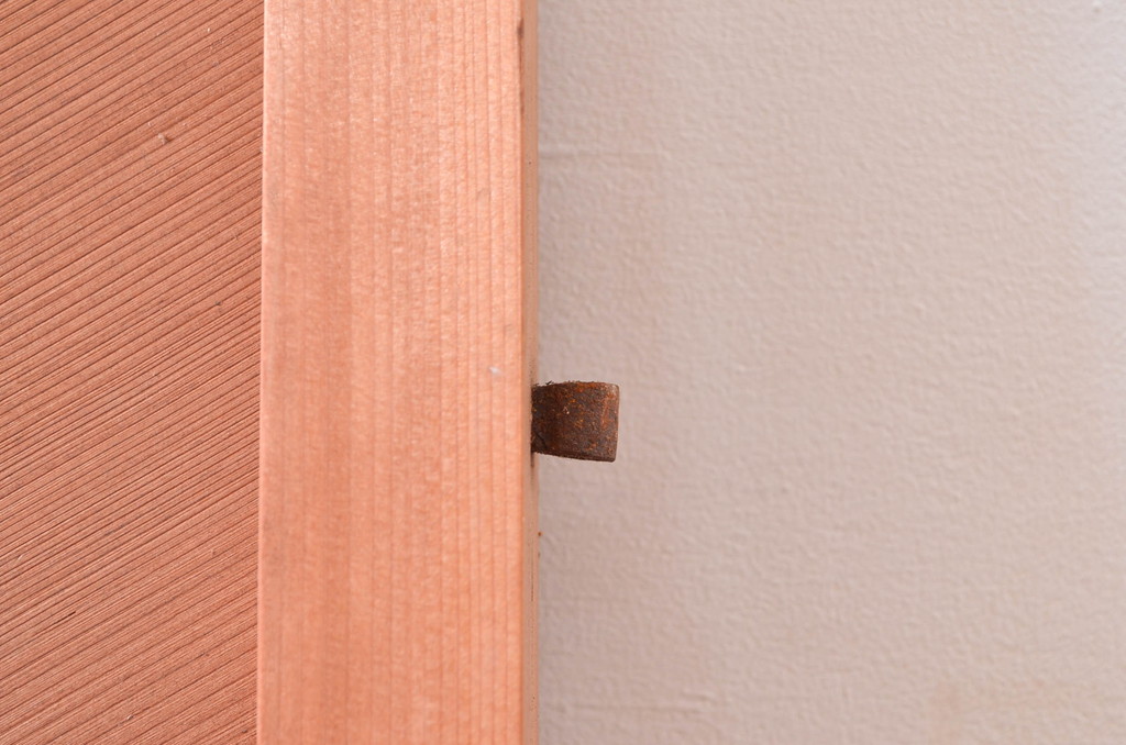 アンティーク建具　凝ったデザインが目を惹かれる!数奇屋の門扉1対2枚セット(板戸、ドア)(R-081575)