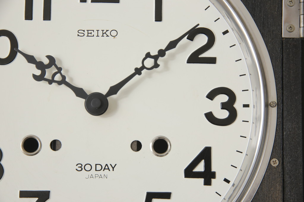 昭和レトロ　SEIKO(セイコー)　リメイク(ムーブメント新品・電池式)　どこか懐かしさが漂う掛け時計(柱時計、古時計)(R-057959)