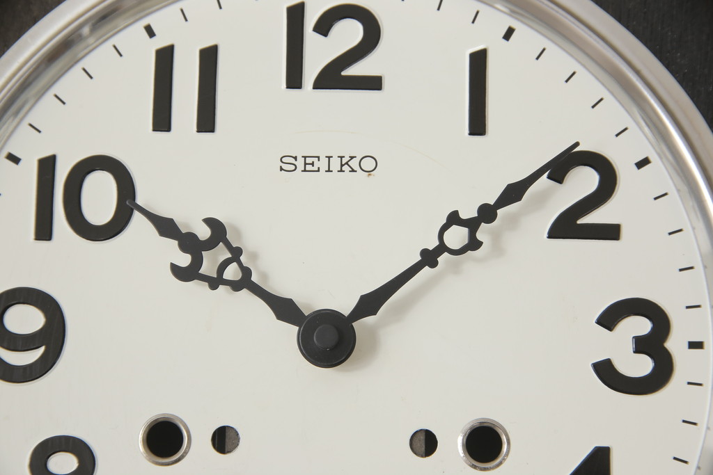 昭和レトロ　SEIKO(セイコー)　リメイク(ムーブメント新品・電池式)　どこか懐かしさが漂う掛け時計(柱時計、古時計)(R-057959)