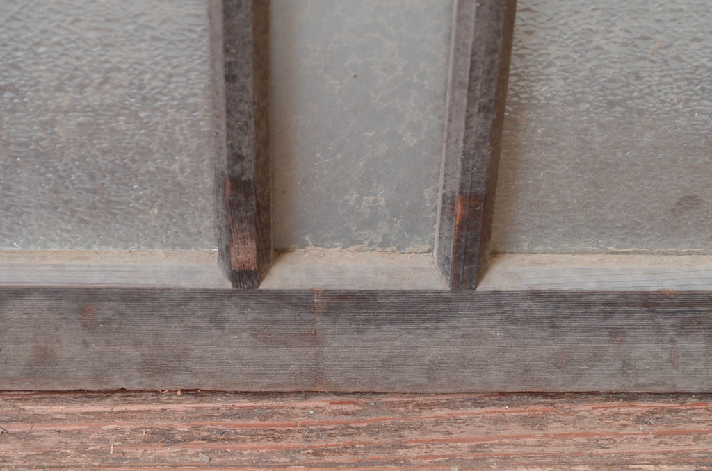 アンティーク建具　どこか懐かしい雰囲気を醸し出す明り取り2枚セット(明かり取り、ガラス欄間)(R-081718)