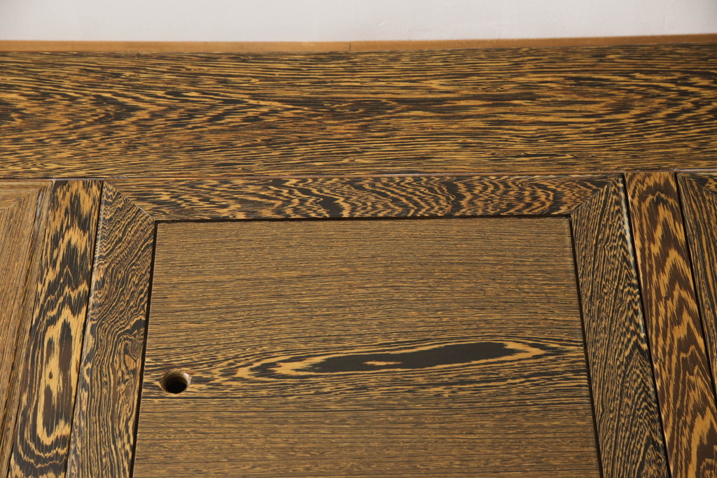 和製ビンテージ　最高級品　特大!　鉄刀木(タガヤサン)　無垢材を贅沢に使用した関西長火鉢のローテーブル(長火鉢、囲炉裏、座卓、リビングテーブル、ヴィンテージ)(R-055147)