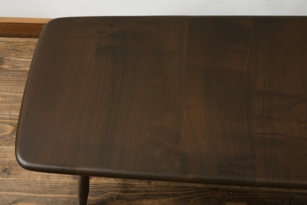 イギリスビンテージ　ERCOL(アーコール)　シンプルナチュラルなお部屋に合わせたいセンターテーブル(ヴィンテージ、ローテーブル、リビングテーブル)(R-063041)