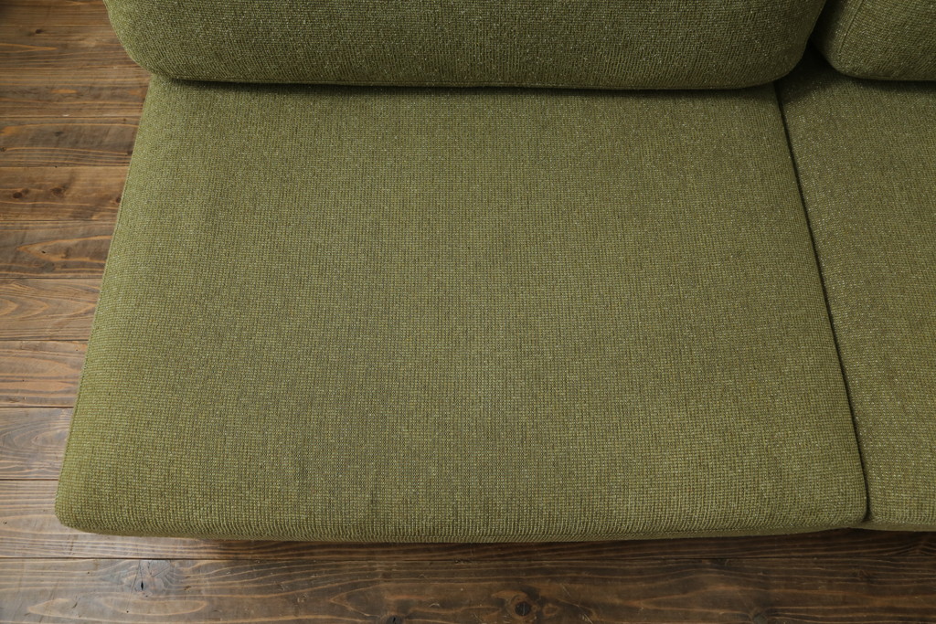 中古　AKASE(旧アカセ木工)　MASTERWAL(マスターウォール)　DANISH SOFA(デニッシュソファ)　ウォールナット材　ゆったりとした座り心地が魅力的な3人掛けソファ(三人掛け、3P、トリプルソファ)(定価約38万円)(R-075102)