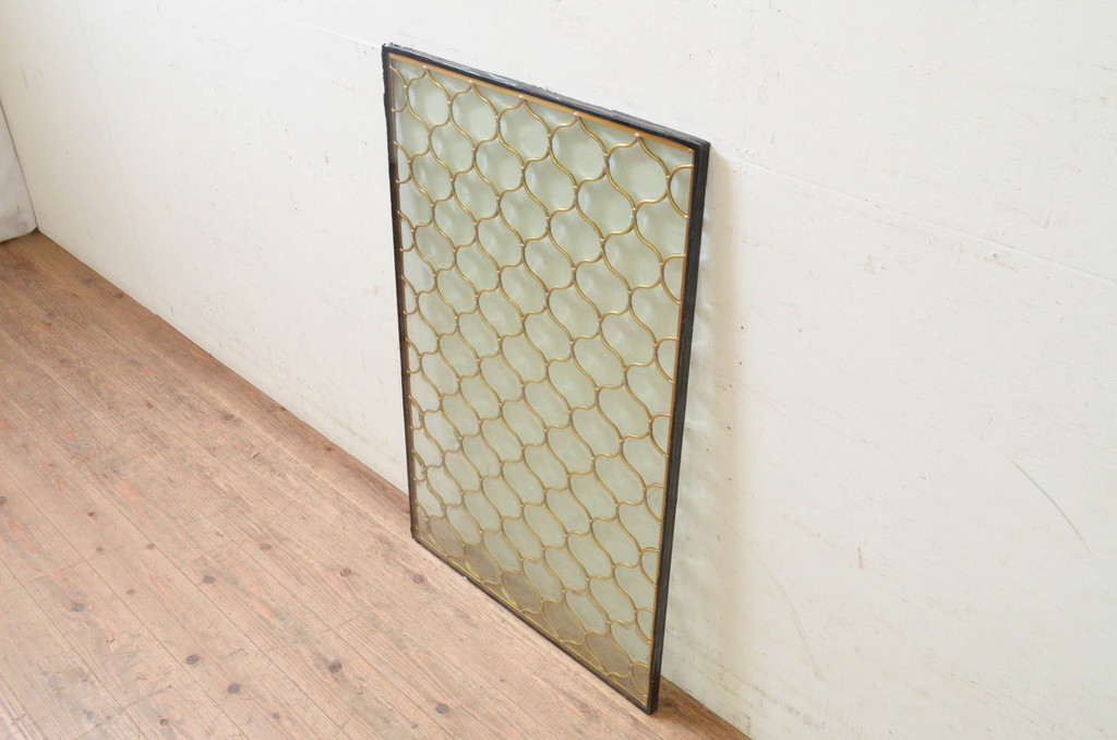 未使用品　陽炎(かげろう)　デットストック品のステンドグラス(建具、ドア、窓、照明、衝い立て、衝立、つい立て)(定価約12万円)(R-074441)