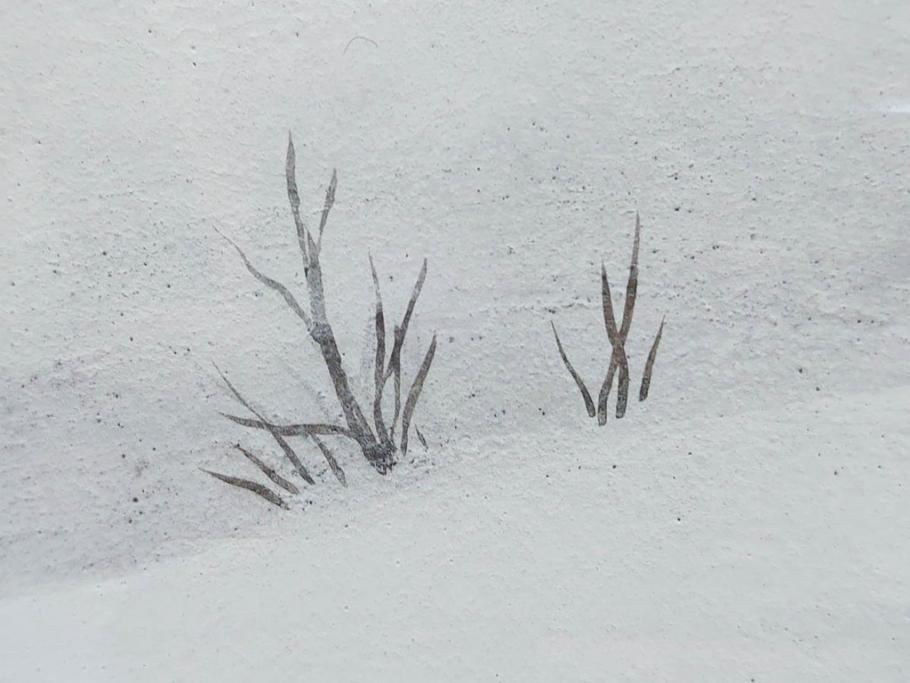 真作　松本栄　「雪の最上川」　日本画(絵画、風景、額装、共シール、箱付き)(R-075899)