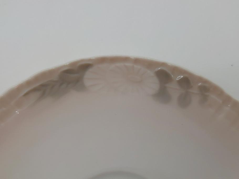 希少　デンマーク　ROYAL　COPENHAGEN(ロイヤルコペンハーゲン)　ミッドサマーナイトドリーム 　ティーセット等6点セット(プレート、カップ&ソーサー、トレイ、舟形ボウル、ティーカップ (モカカップ)&ソーサー、クリーマー、シュガーポット)(R-061731)