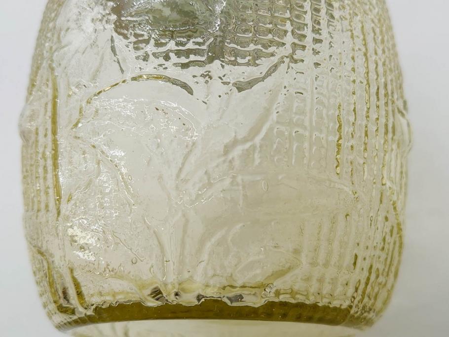 戦前　大正〜昭和初期　昭和レトロな雰囲気を醸し出す古いあめや瓶(菓子瓶、砂糖壷、キャンディーポット、ガラス瓶、ガラスビン、蓋(フタ)付き、ペロペロ、飴屋)(R-075904)