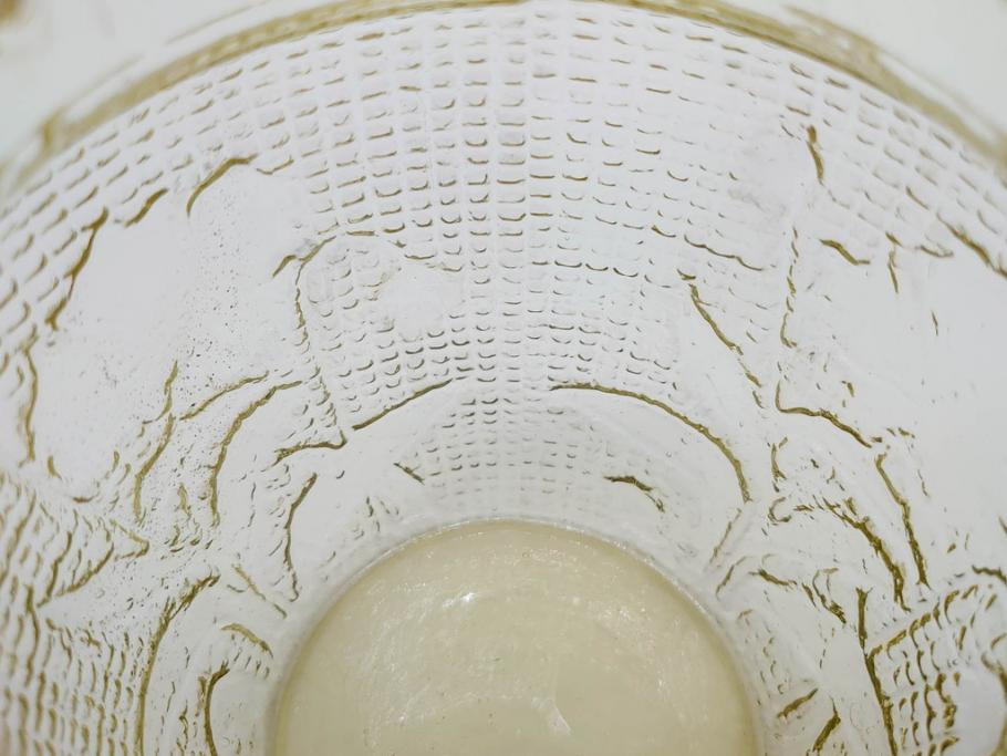 戦前　大正〜昭和初期　昭和レトロな雰囲気を醸し出す古いあめや瓶(菓子瓶、砂糖壷、キャンディーポット、ガラス瓶、ガラスビン、蓋(フタ)付き、ペロペロ、飴屋)(R-075904)