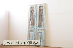 未使用品　木の実(きのみ)　デットストック品のステンドグラス(建具、ドア、窓、照明、衝い立て、衝立、つい立て)(定価約17万3千円)(R-074407)