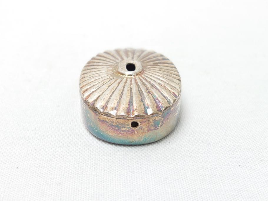 平安象彦　銀縁　木製　蒔絵　純銀水滴　若田石硯(硯箱、共箱付き)(R-062749)