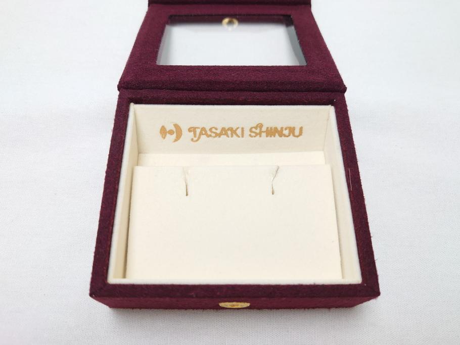 田崎真珠　K18　ダイヤモンド0.02ct　保証書付き　イヤリング(タサキ、TASAKI、パール、ゴールド、金、箱付き)(R-062773)