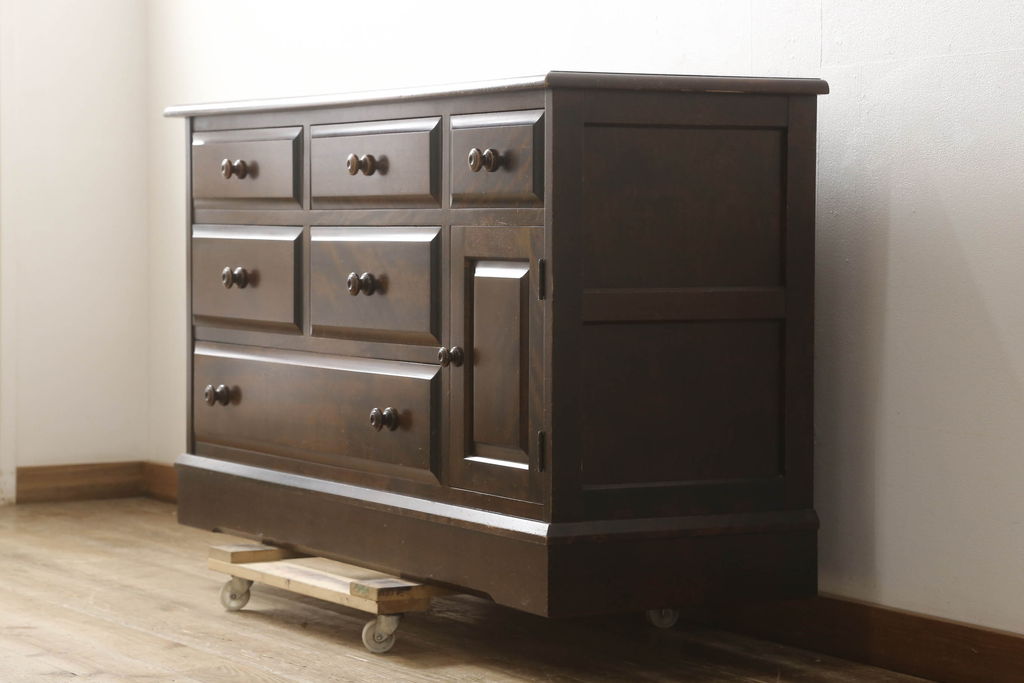 松本民芸家具 高価買取-アドア東京-港区 サイドチェスト 3段 Sidechest with 3drawers ナイトテーブル ミズメザクラ 水目桜  最高級 洋家具 和モダン｜家具買取、家電買取、 楽器買取の高価買取なら【アドア東京】